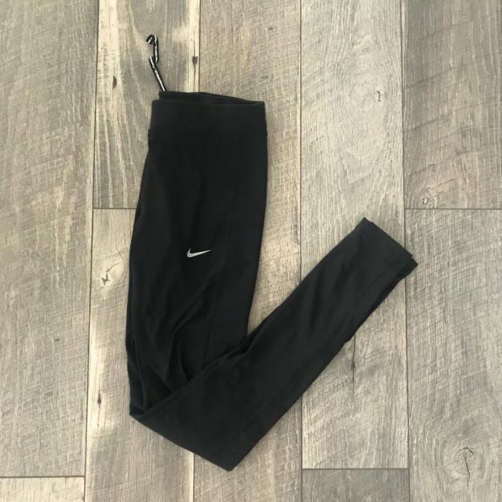 Nike Dri Fit Running Leggings with Zipper